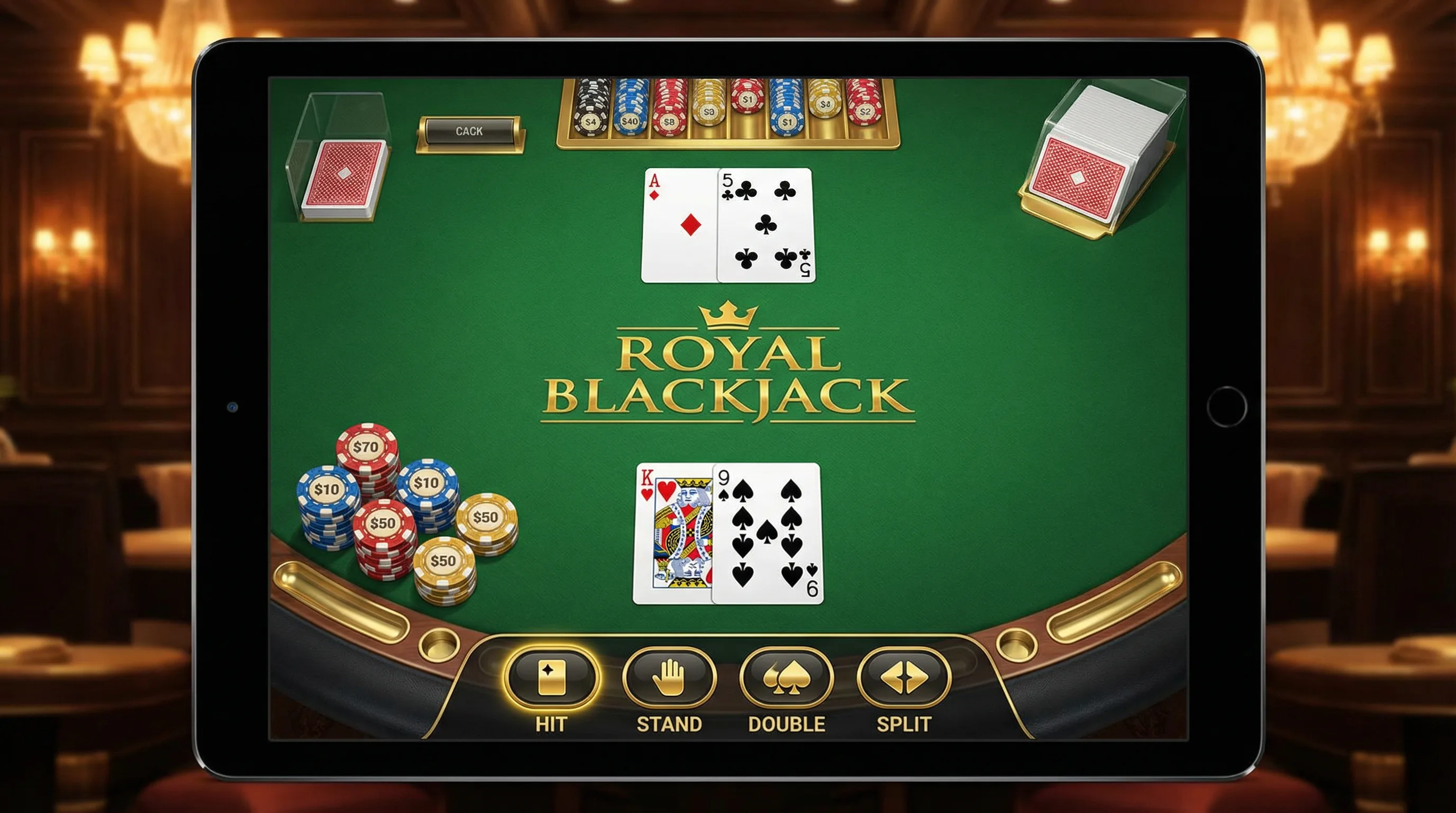 二十一点在线游戏界面